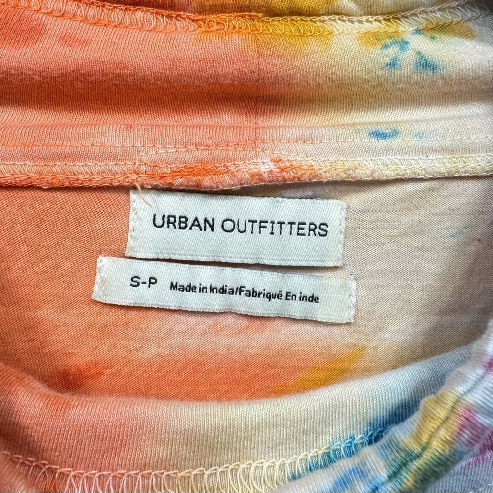 Urban Outfitters Anthropologie Y2K Rainbow Tie Dye Long Sleeve Top Size Small - Picture 11 of 12